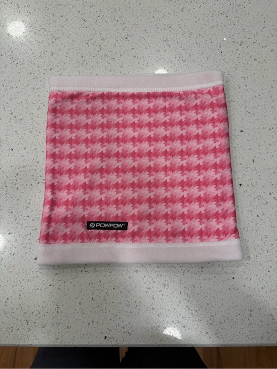 Powpow Other - Kids Pink Powpow Houndstooth Neck Gaiter